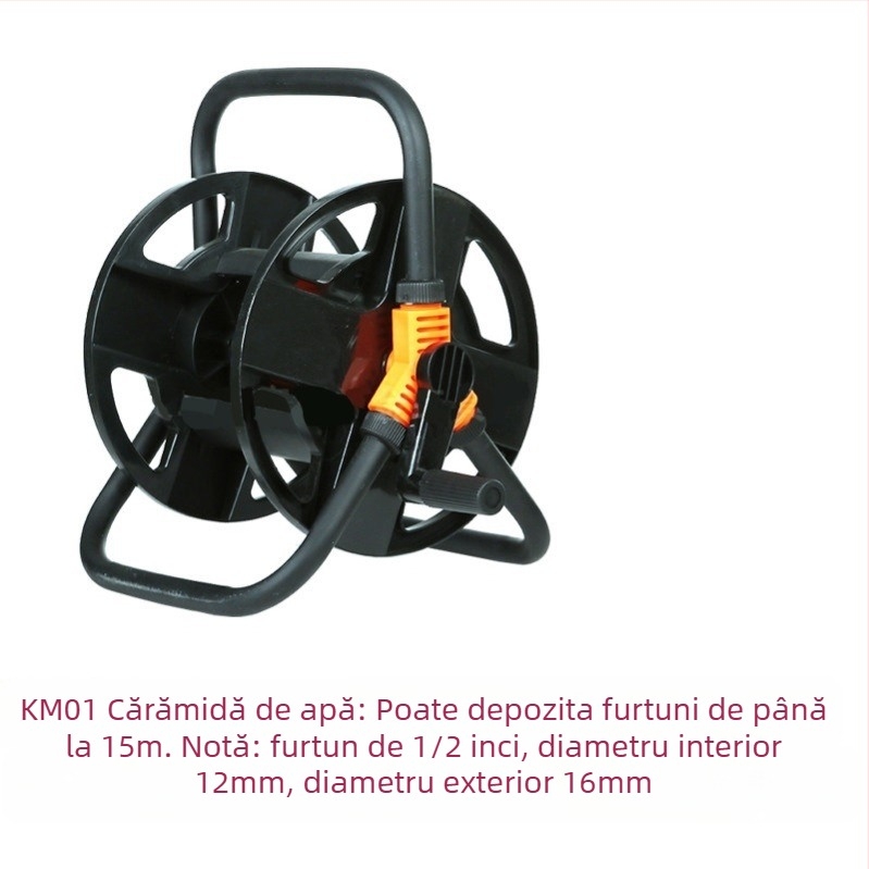 Tambur de înfășurare a furtunului de irigații, udare cu presiune înaltă pentru grădină, legume și acvariu