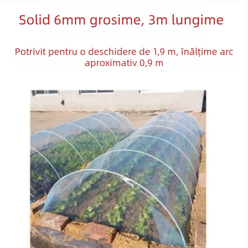 Raft pentru cultivarea legumelor pe balcon, cadru arcuit pentru ser cu folie dePlastic