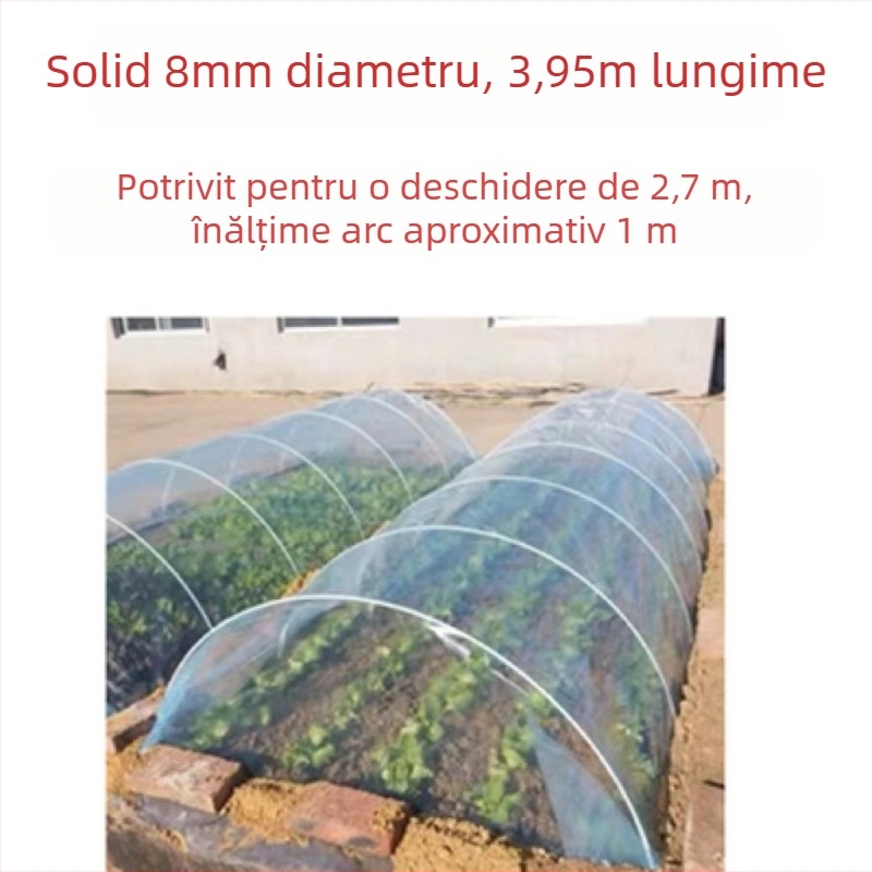 Raft pentru cultivarea legumelor pe balcon, cadru arcuit pentru ser cu folie dePlastic