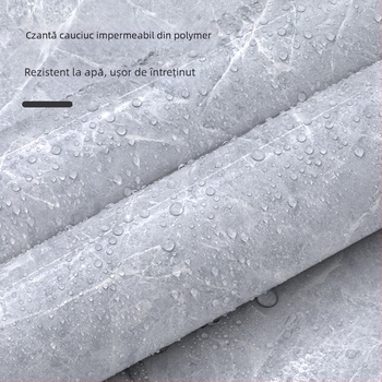 Autocolant autoadeziv pentru perete, PET, cu model marmură imitata, rezistent la ulei și la temperaturi înalte, decor de perete pentru bucătărie