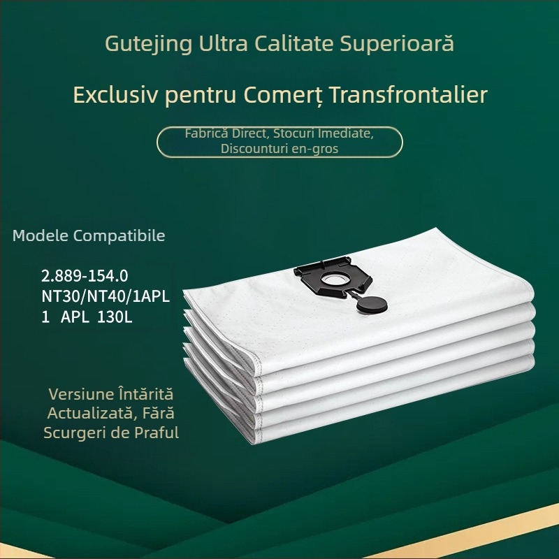 Gut Net sac de praf Kärcher NT30/NT40 – filtrare automată a colectării prafului, compatibilă cu NT30/NT40, pentru uz comercial și rezidențial peste 150 m²