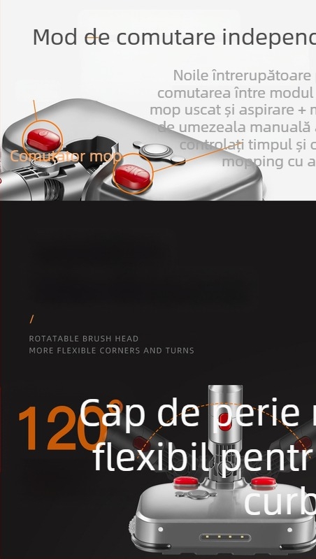 Cap de perie electric pentru podea, accesorii pentru aspirator, compatibil cu Dyson V6–V11