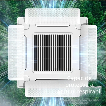 Deflector de aer pentru climatizare centrală, birou, din plastic, marca Holy Star Leigh, model FT-2023-11, accesorii climatizare, design simplu și modern