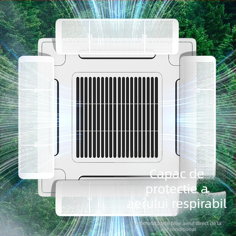 Deflector de aer pentru climatizare centrală, birou, din plastic, marca Holy Star Leigh, model FT-2023-11, accesorii climatizare, design simplu și modern