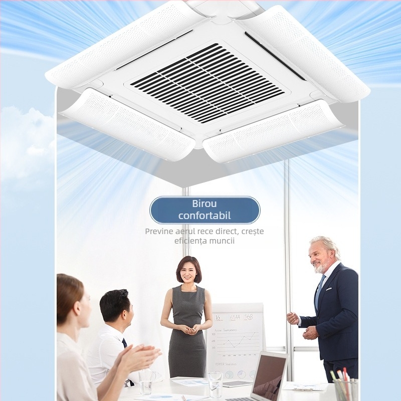 Deflector de aer pentru climatizare centrală, birou, din plastic, marca Holy Star Leigh, model FT-2023-11, accesorii climatizare, design simplu și modern