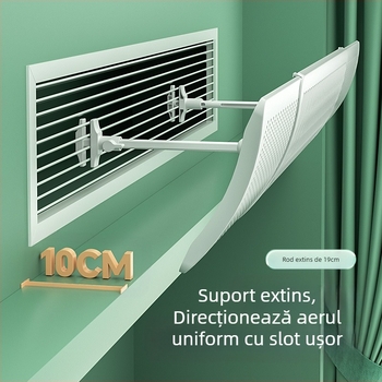 Diflector pentru aer condiționat, universal pentru conducta centrală de aer, panou de ghidare a aerului, stil simplu