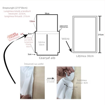 Pânză de etanșare pentru climatizor de fereastră — impermeabilă, anti țânțari, protecție împotriva aerului direct; Material: fibră chimică; Brand: Boxin