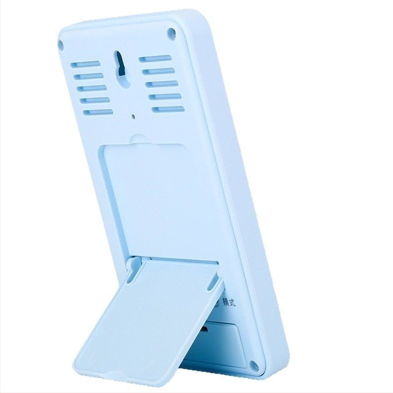 Ceas de alarmă cu temperatură și umiditate interior/exterior, afișaj oră, termometru LCD, alimentat cu baterii