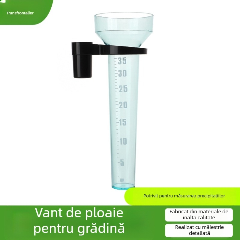 Pluviometru de grădină, pentru fermă și grădină, cu scară clară și cupă conică, material PS, marcă Jinjie