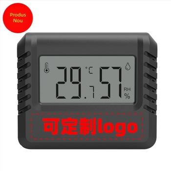 Dispozitiv electronic pentru măsurarea temperaturii și a umidității, ultra-subțire, afișaj digital interior, suport magnetic, alimentat cu baterie AAA; interval temperatură 20–70°C; umiditate 10–99% RH; rezoluție temperatură 0.1°C; rezoluție umiditate 1% R