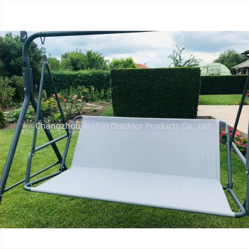 Husă pentru scaunul de leagăn exterior — pânză Oxford, impermeabilă la ploaie și praf, deschidere extensibilă, ambalaj: PE geantă + husă de depozitare, personalizare disponibilă