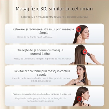 HT-s18 Pieptene electric de masaj pentru scalp — masaj pentru relaxare și aplicare a medicamentului, utilizare generală, 5 trepte, lansat în aprilie 2023