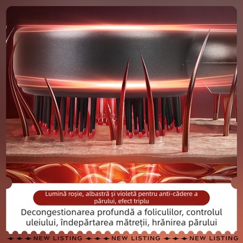 HT-s18 Pieptene electric de masaj pentru scalp — masaj pentru relaxare și aplicare a medicamentului, utilizare generală, 5 trepte, lansat în aprilie 2023