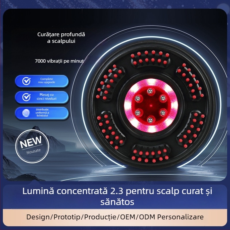 HT-s18 Pieptene electric de masaj pentru scalp — masaj pentru relaxare și aplicare a medicamentului, utilizare generală, 5 trepte, lansat în aprilie 2023