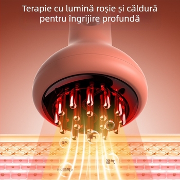 Dispozitiv electric de masaj cu scraping și ventuze pentru întreg corpul, perie meridiană, terapie prin căldură, încărcare wireless, personalizabil — Brand YIPTAU Industry Head