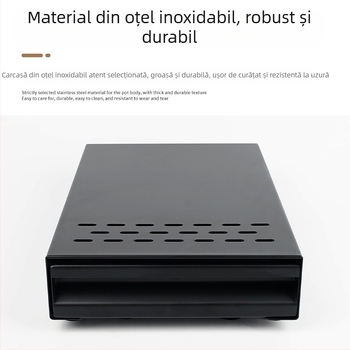 Box din oțel inoxidabil pentru zaț de cafea, tip sertar, container de deșeuri, accesoriu pentru mașina de cafea, potrivit pentru bar și cafenea