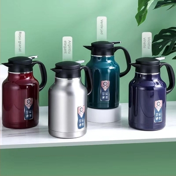 Termos cu gură mare, interior 304 / exterior 201 oțel inox, izolație vid, logo imprimat