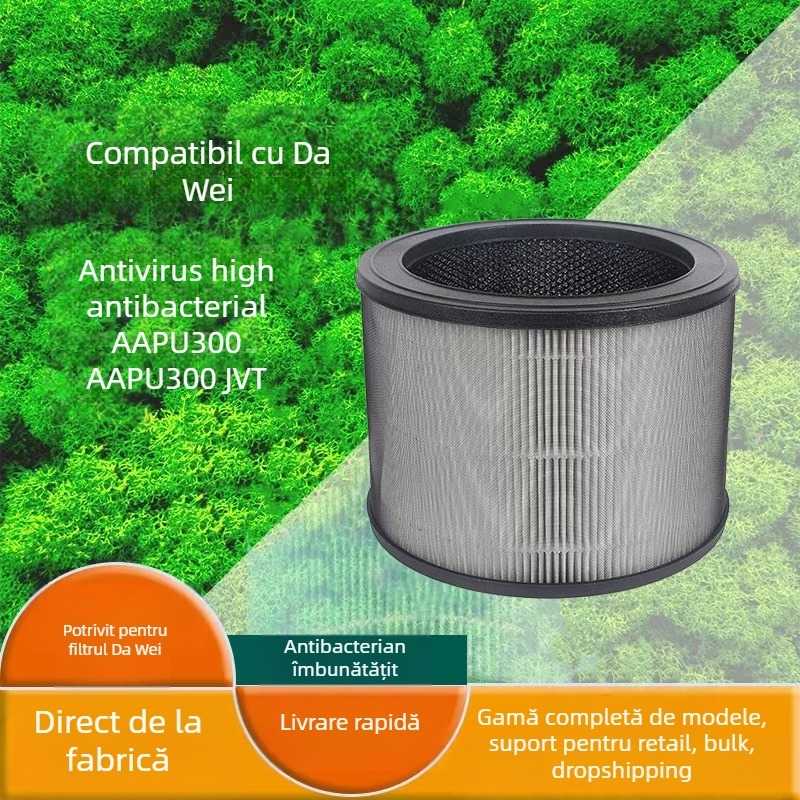 Filtru HT HuanTuo de purificare a aerului, cu element HEPA antibacterian și cărbune activ, compatibil cu Winix AAPU300/AAPU300-JVT