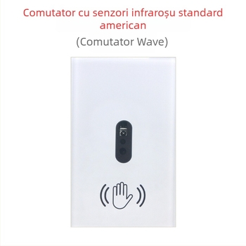 Comutator cu senzor infraroșu, control prin gesturi, pentru decor interior, 100–277V AC