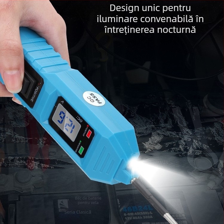 Detector auto de defecțiuni și tester de circuite electrice cu afișaj digital, DC12V, -20°C până la 50°C, CNBJ-823