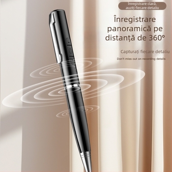 Înregistrator de voce în formă de stilou, înregistrare cu un singur clic, 5 ore de înregistrare, transfer USB 2.0, suport card TF