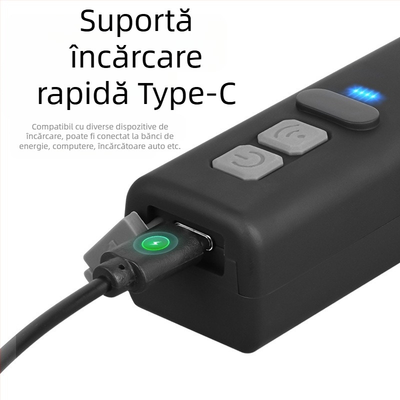 Frontala pentru exterior cu senzor – baterie 1500 mAh, putere 10 W, Bluetooth, rotație la 360°, rază 100-200 m