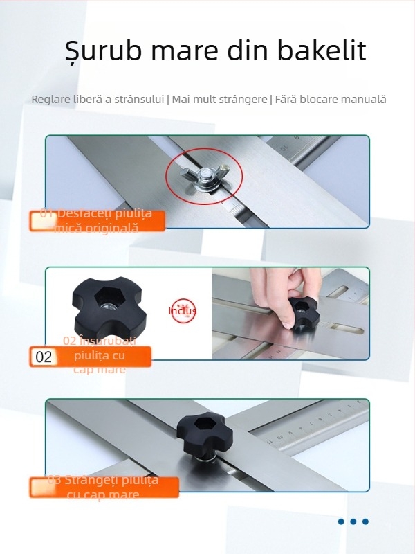 Locator de găuri pentru plăci și unealtă de perforare — Unelte multifuncționale reglabile pentru deschiderea găurilor (sticlă)