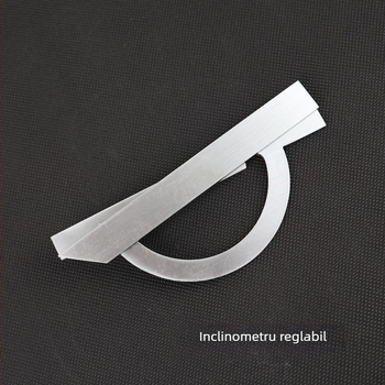 Goniometru reglabil, de calitate industrială, cu intervalul 0–170°, din oțel carbon