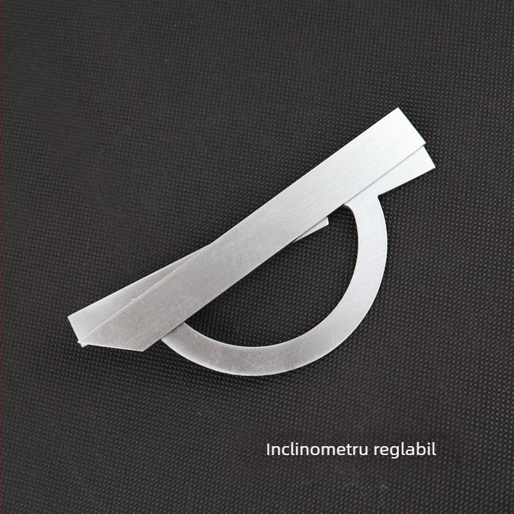Goniometru reglabil, de calitate industrială, cu intervalul 0–170°, din oțel carbon