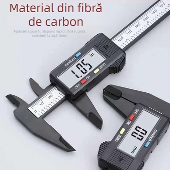 Caliper vernier digital pentru bijuterii – precizie înaltă, electronic din plastic, pentru măsurarea brăţărilor din jad