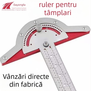 Riglă pentru tâmplă cu margine și unghi (Material: Oțel inoxidabil; Tip riglă: Riglă unghiulară; Marcă: Other)
