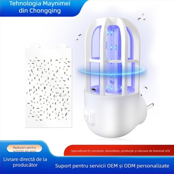 Lampa portabilă de uz casnic pentru omorârea țânțarilor cu șoc electric, reîncărcabilă, silențioasă — capcană pentru insecte