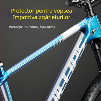 Film protector cadru bicicletă – transparent, anti-scratch, impermeabil, cu adeziv acrilic și sistem nano, grosime 0,5 mm