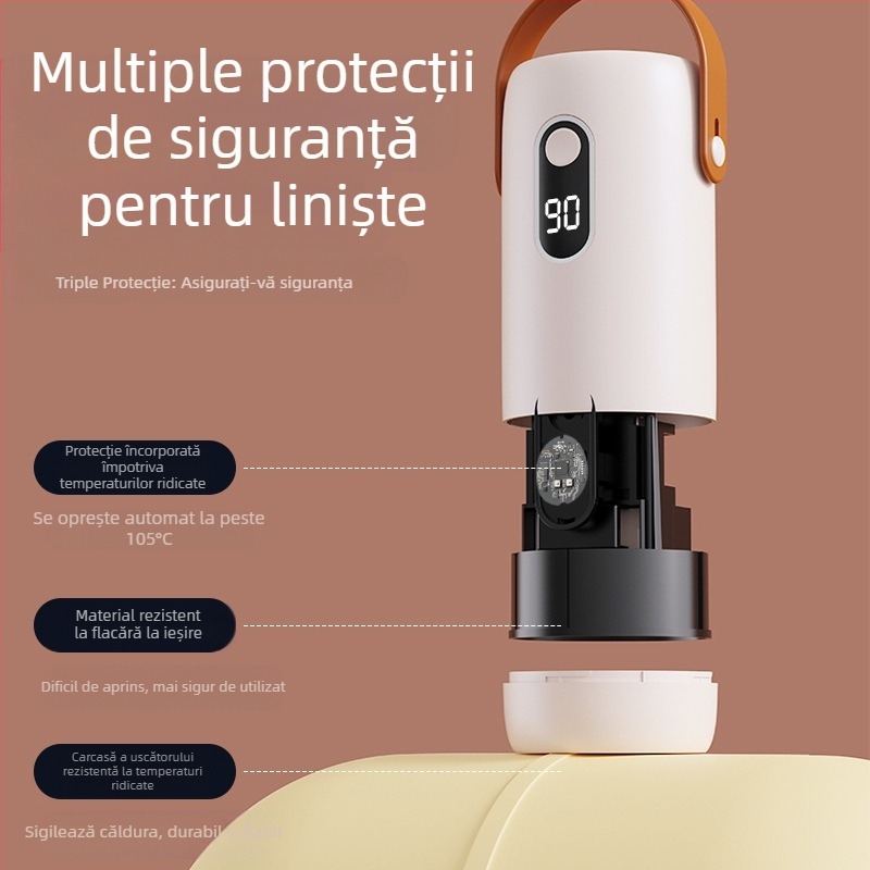 Uscător de haine compact YQ-512, 220V, 200W, 300Hz