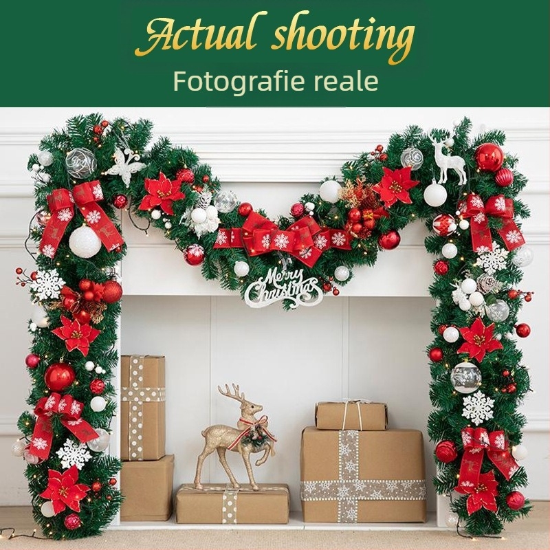 Bandă de rattan pentru Crăciun – PVC și fier, Brand Wan Hui, Stil: Altul, Decor DIY de Crășciun