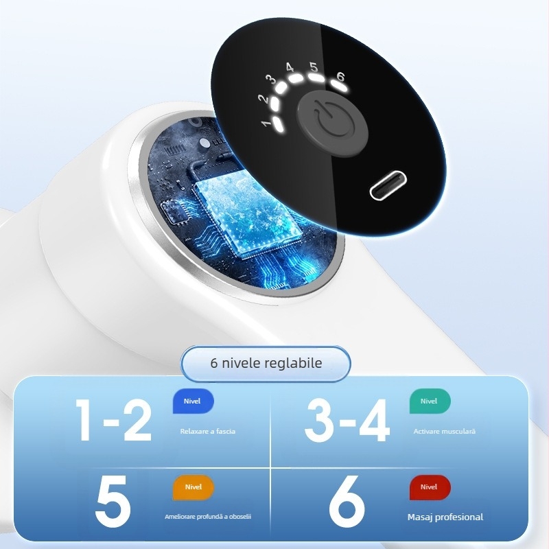 Mașină de slăbit — masaj portabil fără fir cu încălzire infraroșu, mai multe moduri, simulare masaj manual, masaj în mai multe puncte, încărcare fără fir