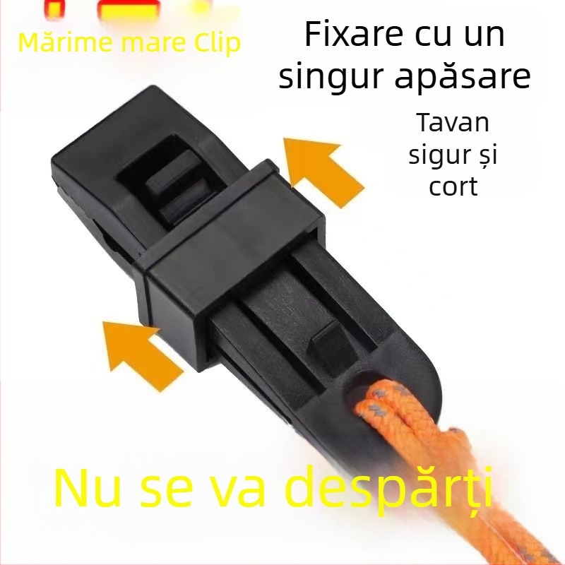 Clip pentru sfori de vânt – multifuncțional pentru corturi și copertine, fixare rezistentă la vânt, din PP plastic
