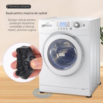 Picioare anti-alunecare pentru mașina de spălat cu bază înălțătoare – anti-slip, absorbție de șocuri, din plastic, pentru mașina de spălat și frigider