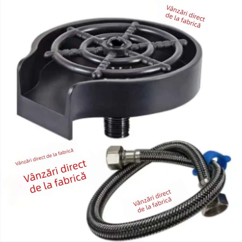 Spălător manual de cești, cu presiune înaltă, ABS corp, pentru cafea și uz casnic, design modern minimalist.