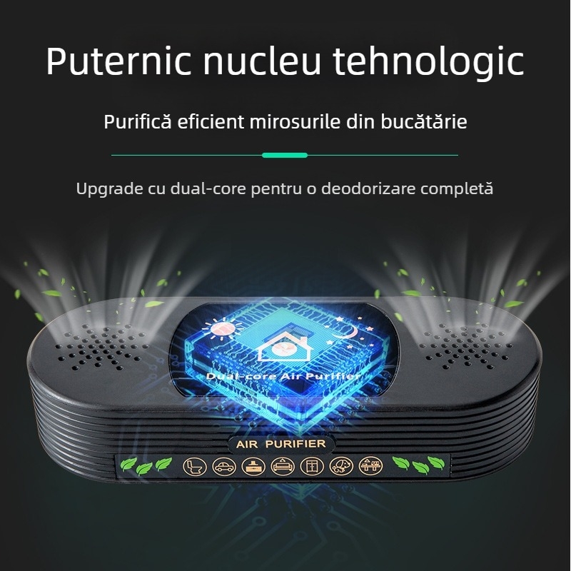 Purificator de aer pentru bucătărie cu ioni negativi, eliminarea mirosurilor, eliminarea formaldehidei, funcționare silențioasă, montare pe perete