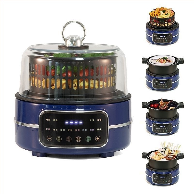 Love Oală electrică multifuncțională all-in-one cu capacitate mare, aburire și gătit, temporizator inteligent