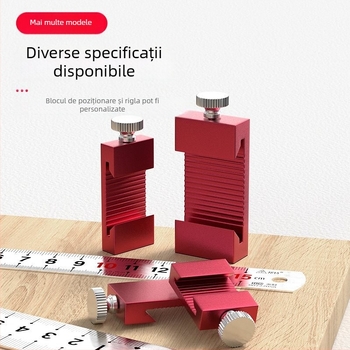 Bte/bull 0723 – limitator de poziție din aliaj de aluminiu pentru riglă și cursor fix pentru marcare