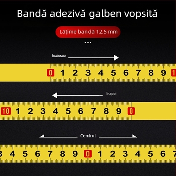 Ruletă adezivă cu scară metalică — Superior