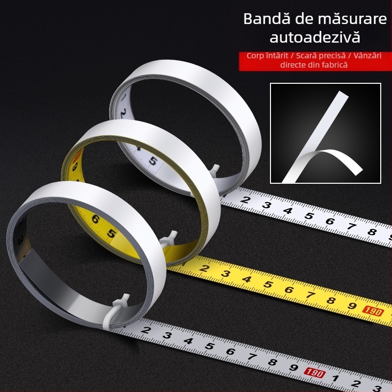 Ruletă adezivă cu scară metalică — Superior