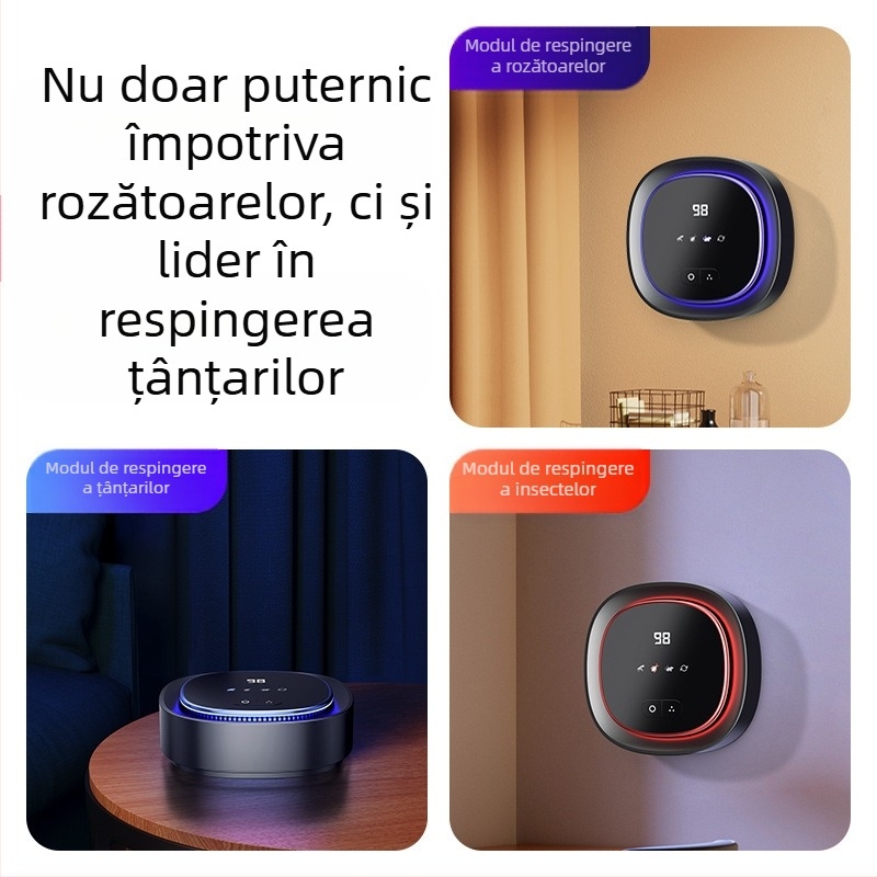 Repeller ultrasonic pentru șoareci și țânțari, lampă pentru uz casnic și exterior