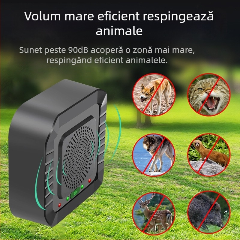 Repelent ultrasonic automat pentru rozătoare și păsări, aparat pentru uz casnic, model 826A, 5V, 4-24 kHz, 5W