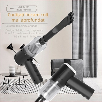 Inot aspirator de mână pentru mașină, cu aspirație 5500 Pa, 45 W, 3.7 V, cablu de 300 cm, tip încărcare