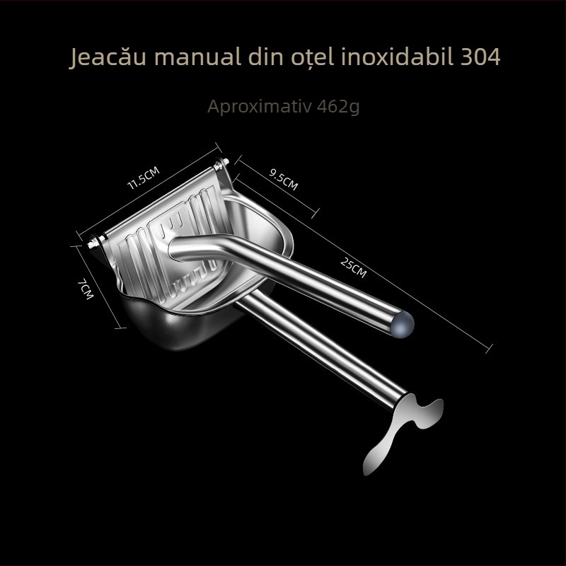 Storcător manual de fructe și legume — portabil pentru camping, detașabil, din oțel inoxidabil 304, multifuncțional, storcător de lămâi