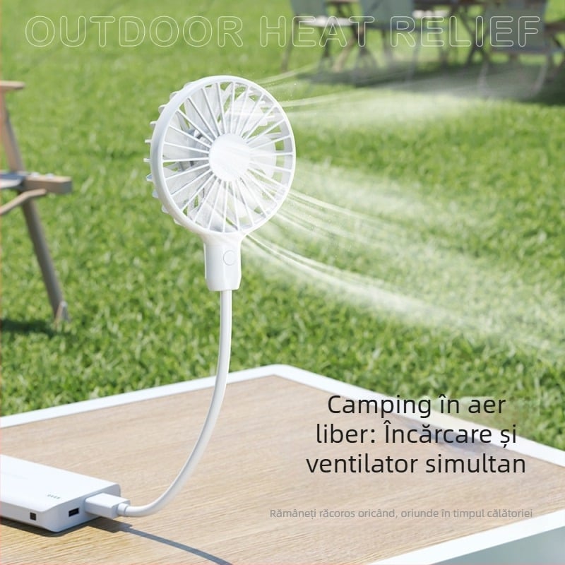 Ventilator mini USB, cu motor brushless, zgomot redus, cadou ideal