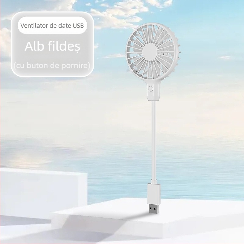 Ventilator mini USB, cu motor brushless, zgomot redus, cadou ideal